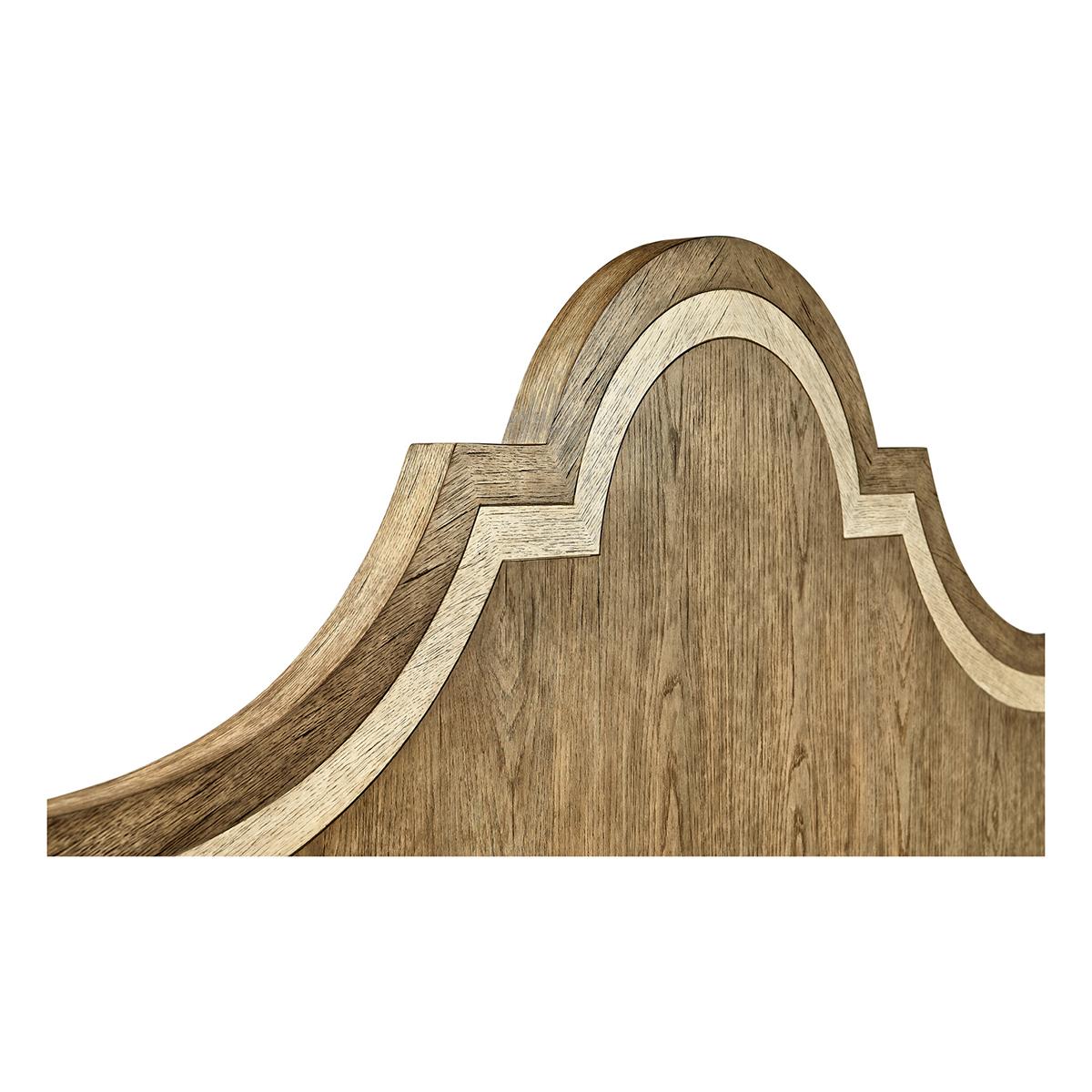 oak wood king size bed