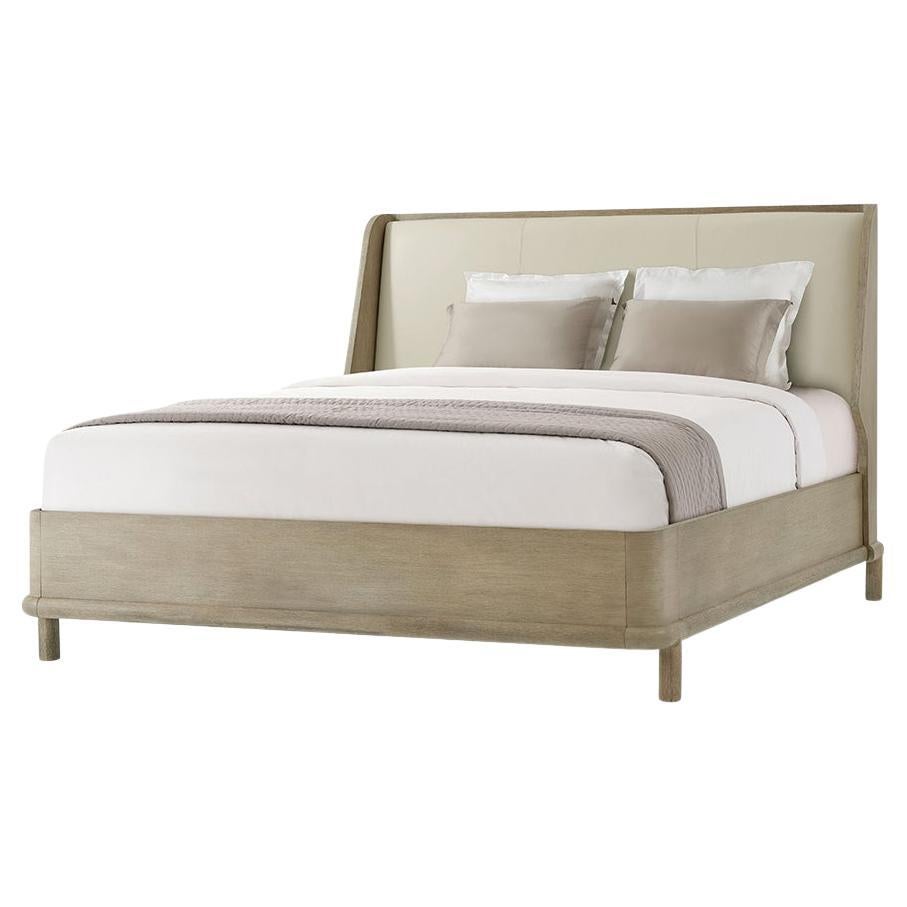 Modern Oak Luxury Bed Frame California King For Sale