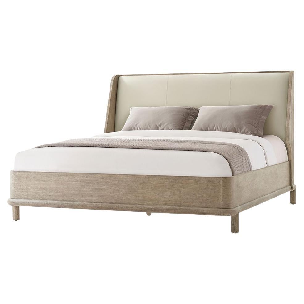 Modern Oak Luxury Bed Frame US King For Sale