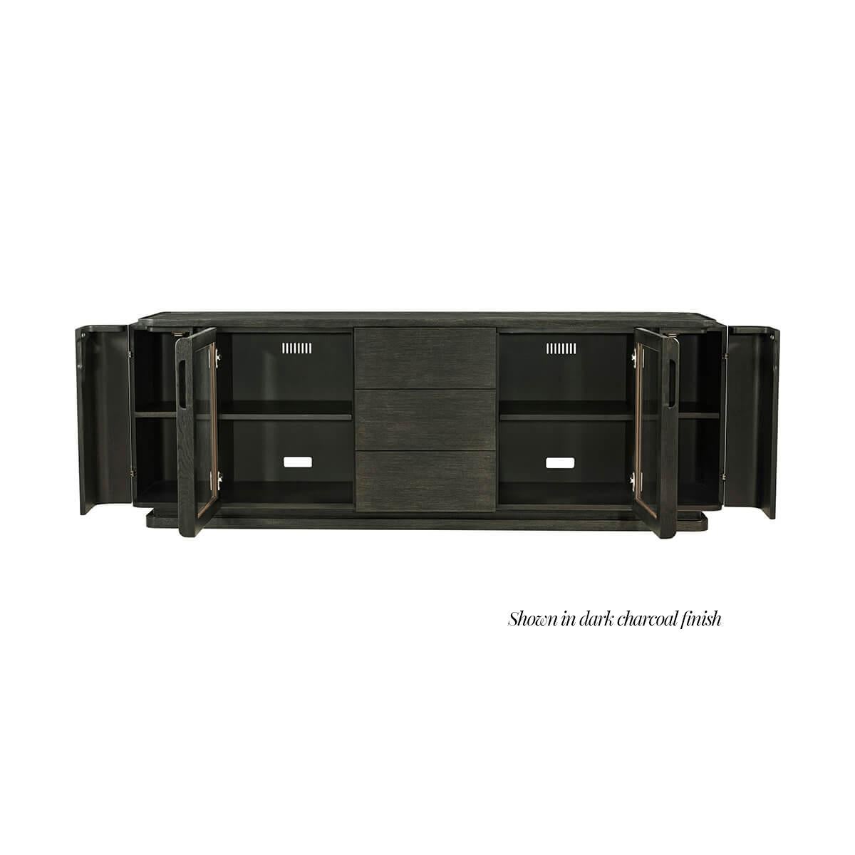 Vietnamita Console multimediale moderna in Oak in vendita