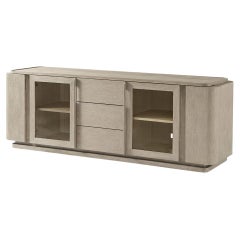 Modern Oak Media Console