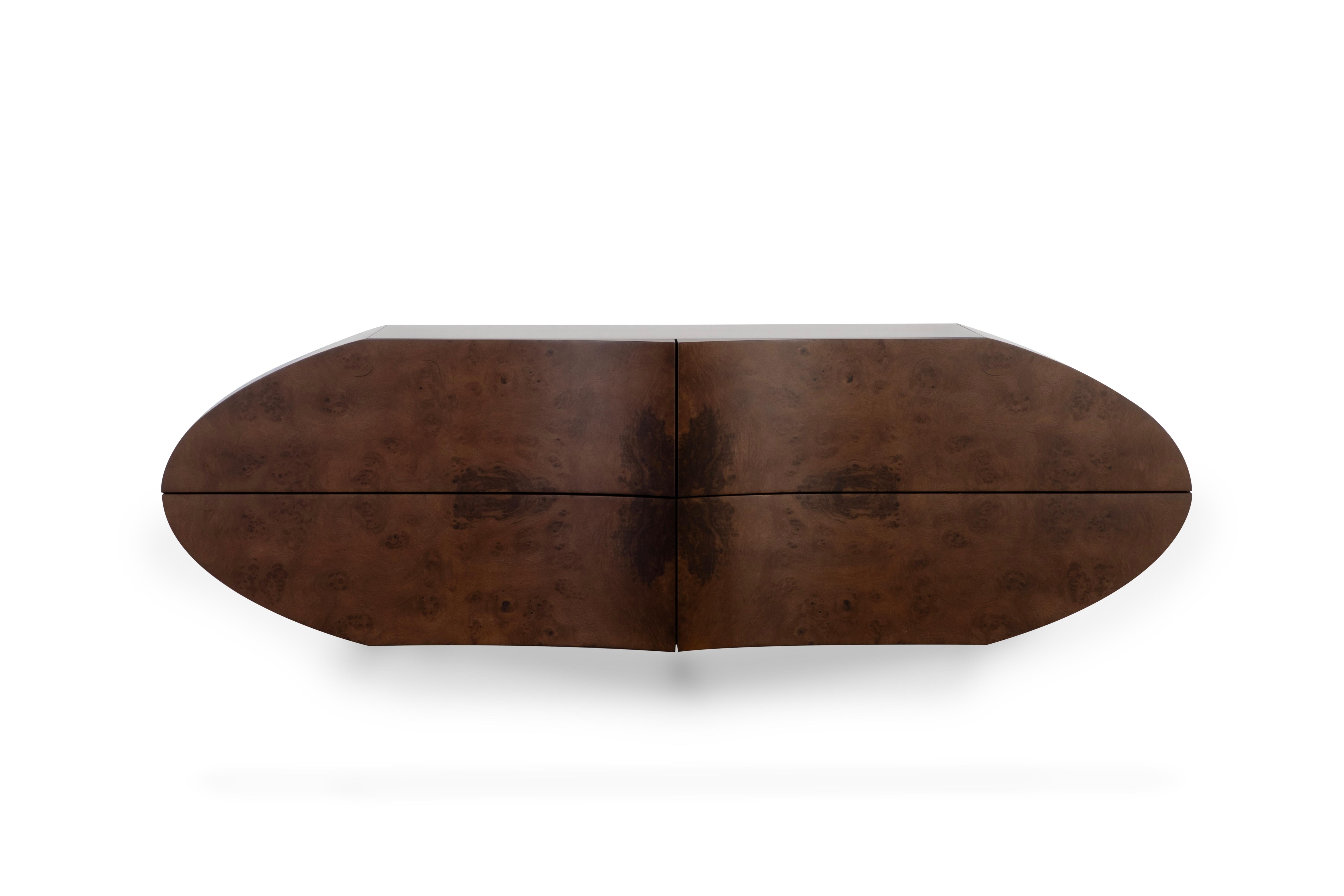 Mid-Century Modern Beans Sideboard, Modern Collection, Handcrafted in Portugal - Europe by Greenapple.

When we started designing this four-drawer wooden sideboard, we were looking for a simple and sleek piece that would fit in easily. A functional