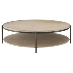 Table basse ronde en Oak Modernity