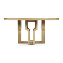 Modern Oak Round Dining Table