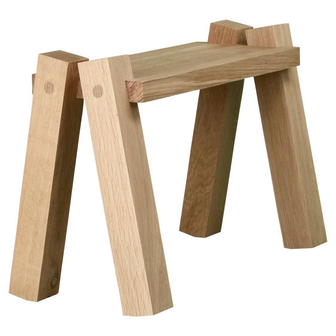 Modern Oak Wood Hallway Bench by Alto Duo '3 Sizes' For Sale