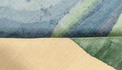 Modern Oasis Hand Knotted Wool, Silk Rug by Doris Leslie Blau
