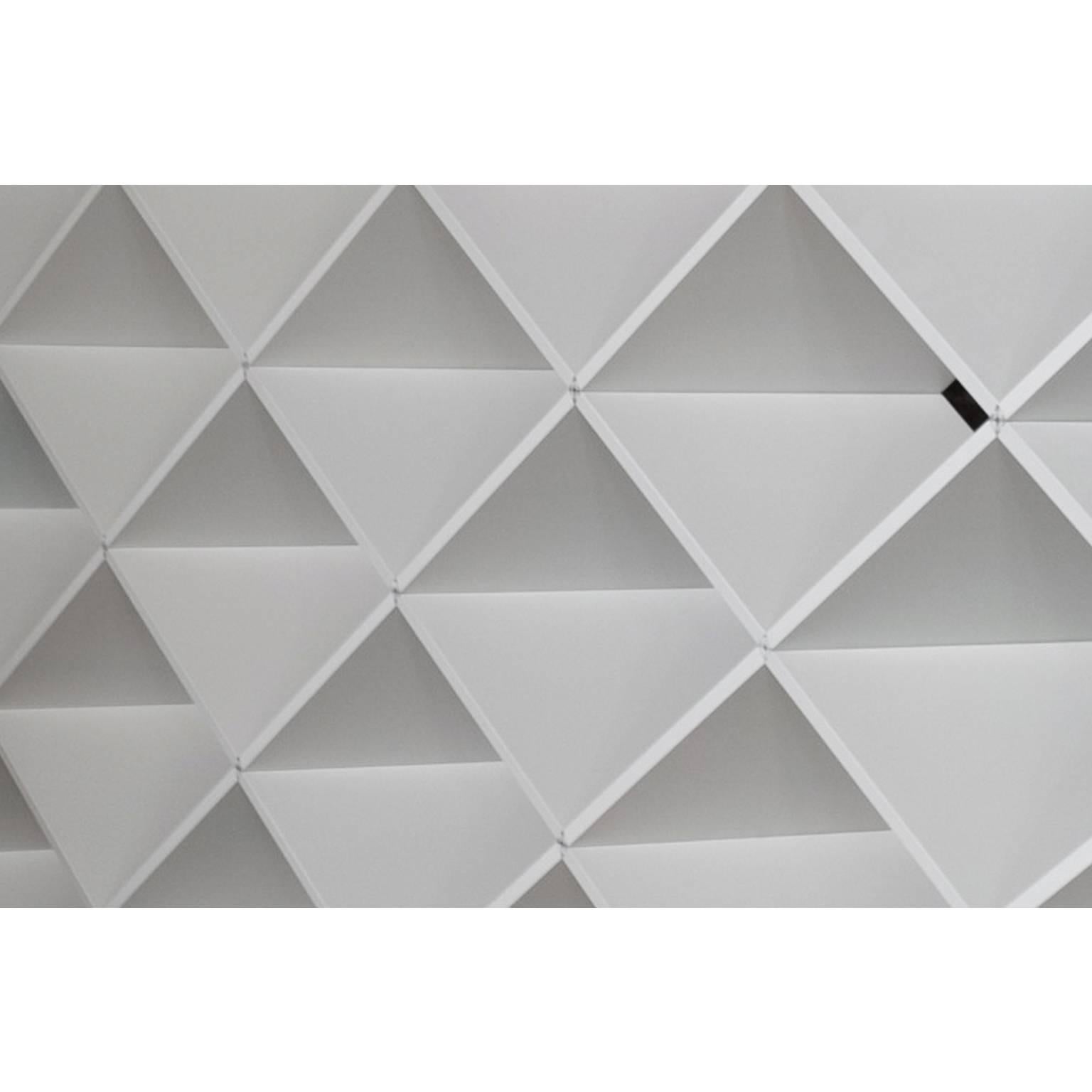 Modern Oblique Bookcase in Geometric Design In New Condition For Sale In Palermo, IT