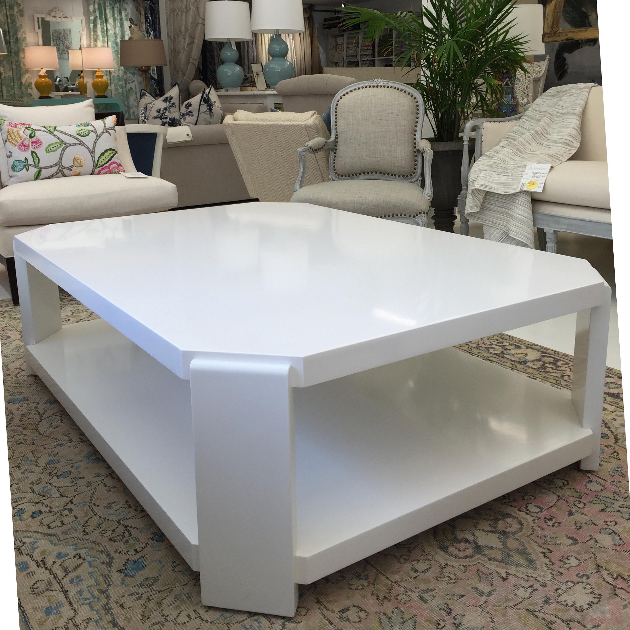 Contemporary Modern Octagonal Lacquered Coffee Table For Sale