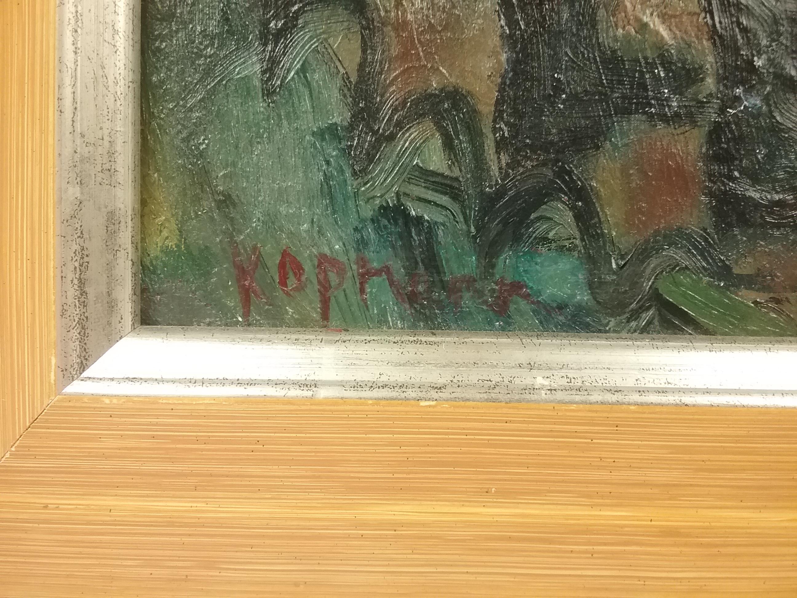 20th Century Modern Oil on Canvas 