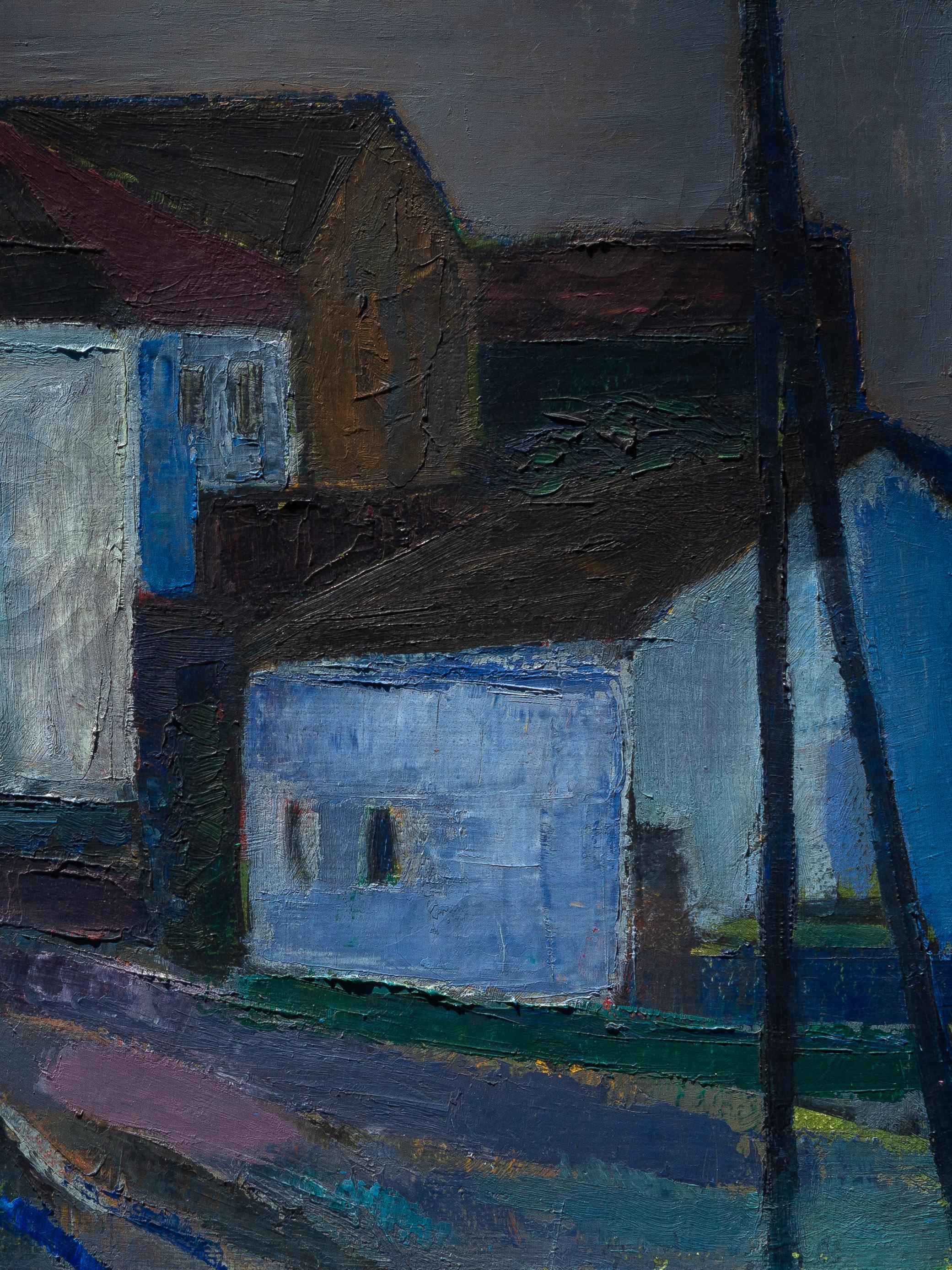 Óleo moderno, Paisaje urbano, 