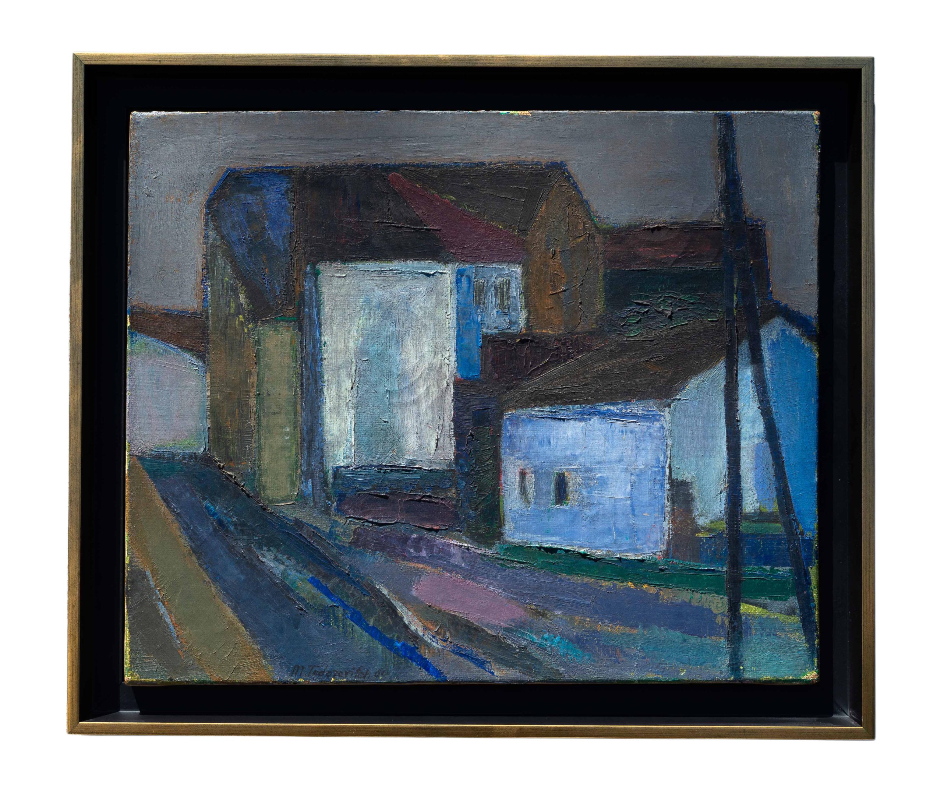 Óleo moderno, Paisaje urbano, 