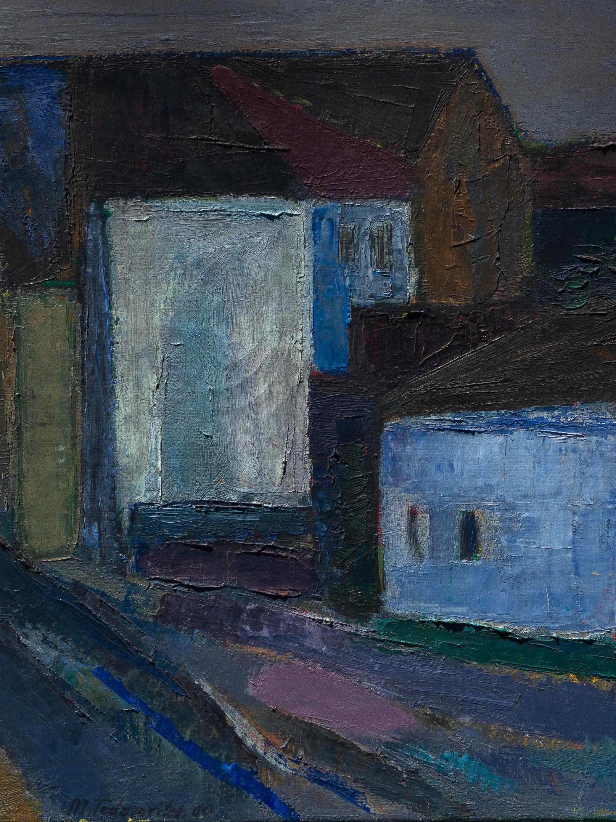 Óleo moderno, Paisaje urbano, 