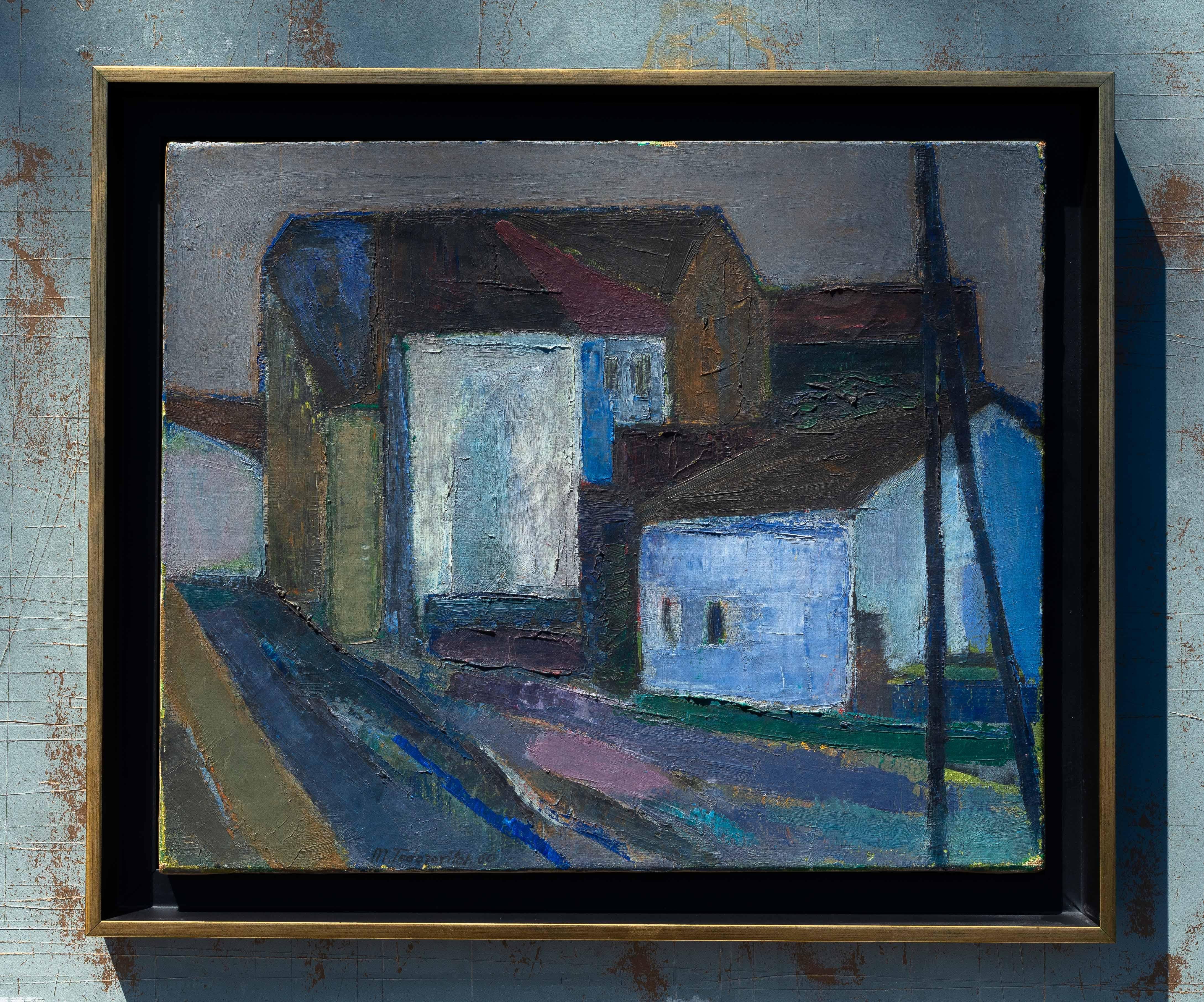 Óleo moderno, Paisaje urbano, 