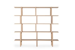 Bibliothèque moderne Oirase, Oak Nature, fait à la main au Portugal par Greenapple