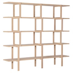 Modern Oirase Bookcase, Natural Oak, Handmade in Portugal by Greenapple