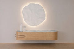 Modern Olival Stone Sideboard, Blue Onyx Oak, Handmade in Portugal by Greenapple