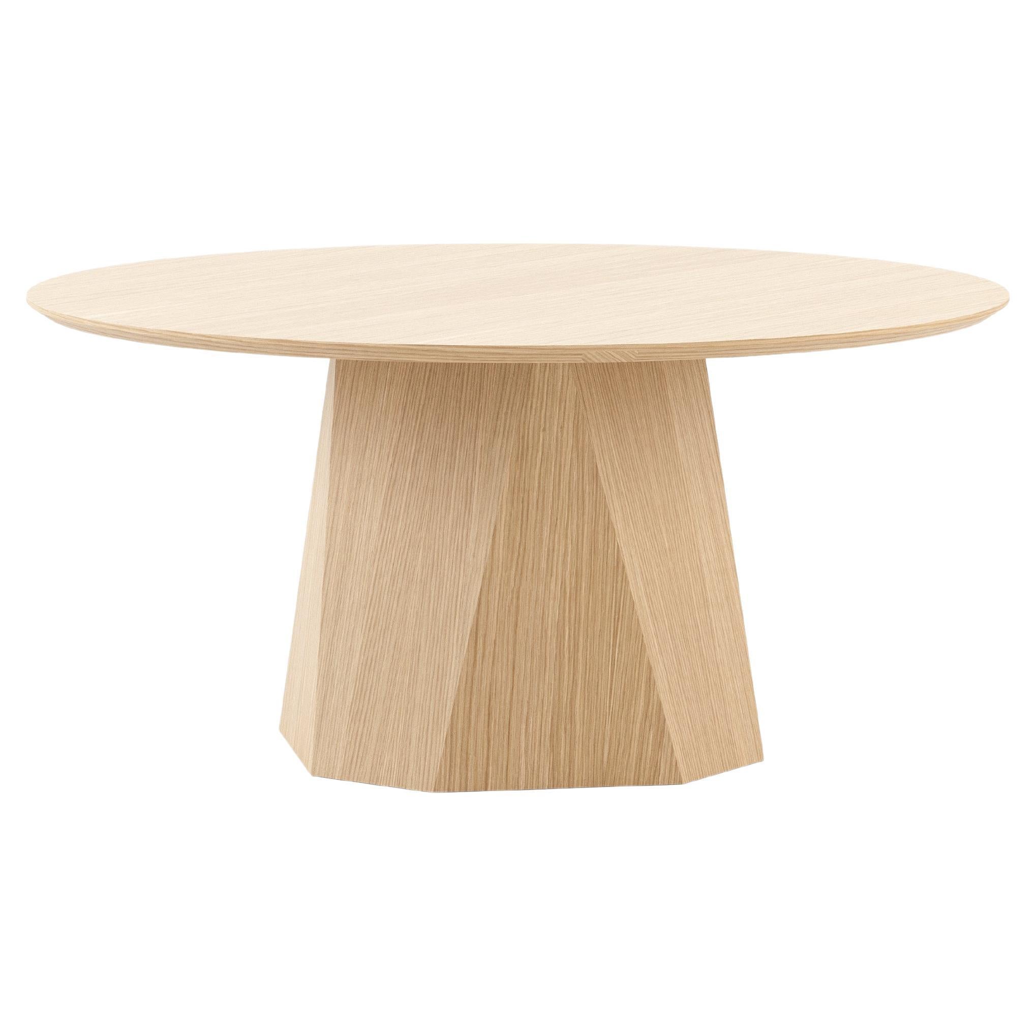 Table de salle à manger moderne Olivia en chêne, fabriquée à la main par Stylish Club en vente