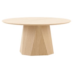 Table de salle à manger moderne Olivia en chêne, fabriquée à la main par Stylish Club