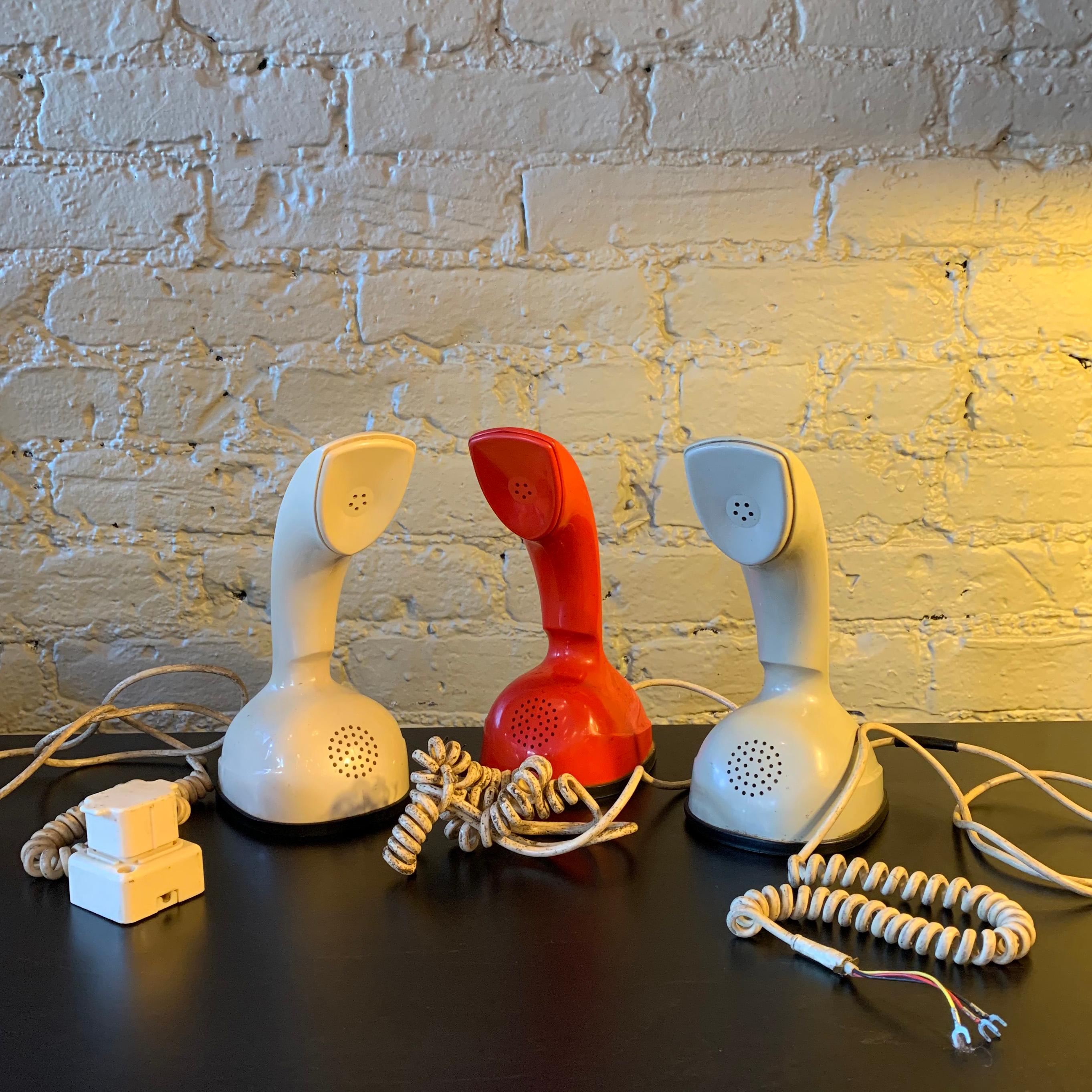 Modernes einteiliges Ericofon-Telephone, cremefarben im Angebot 1
