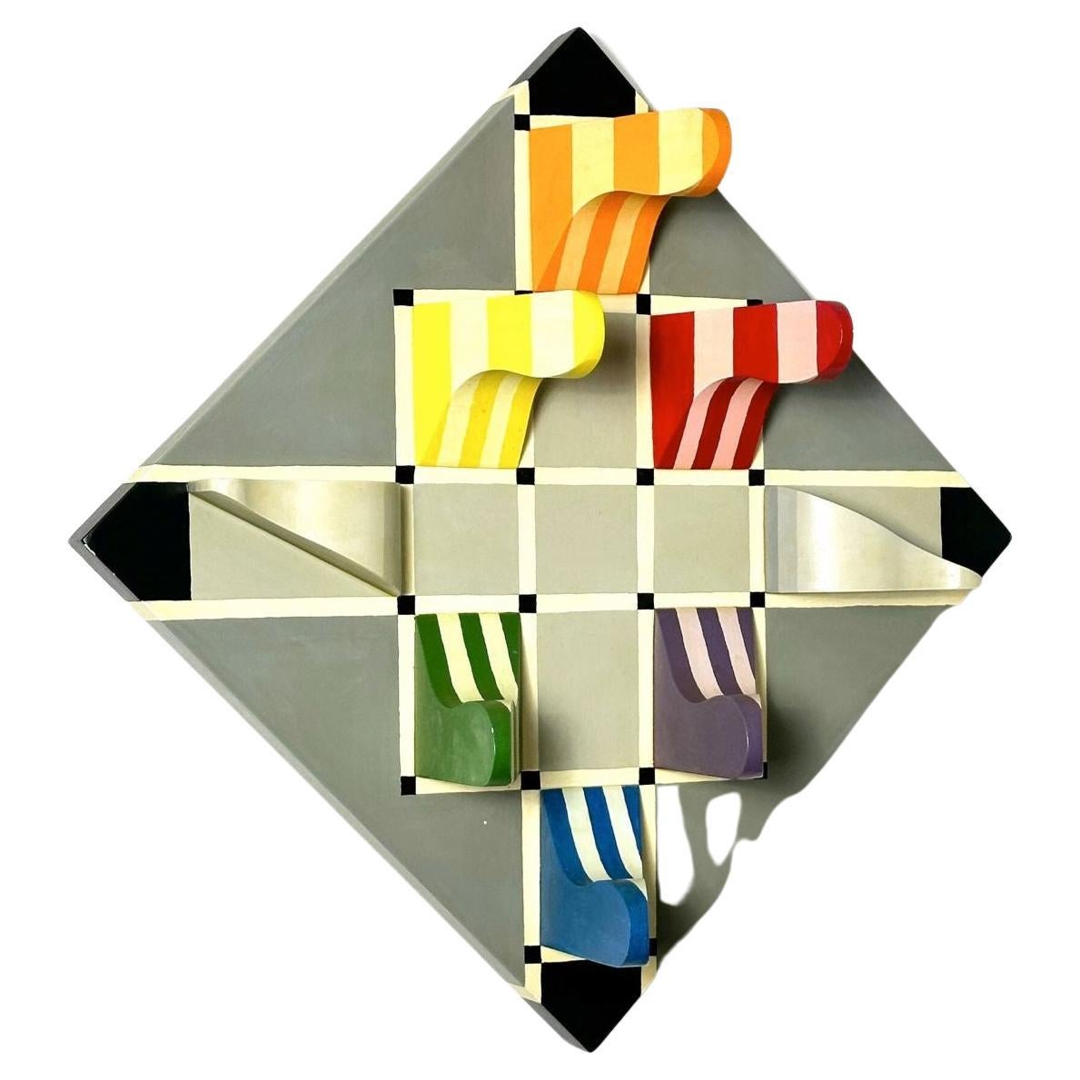 Vintage Mid Century Modern Op Art Structurist Relief Three Dimensional Abstract Wall Sculpture Signed Herbert Johe 1985

Johe was the former assistant Dean of Architecture at the University of Michigan under Robert Metcalf

Additional similar work