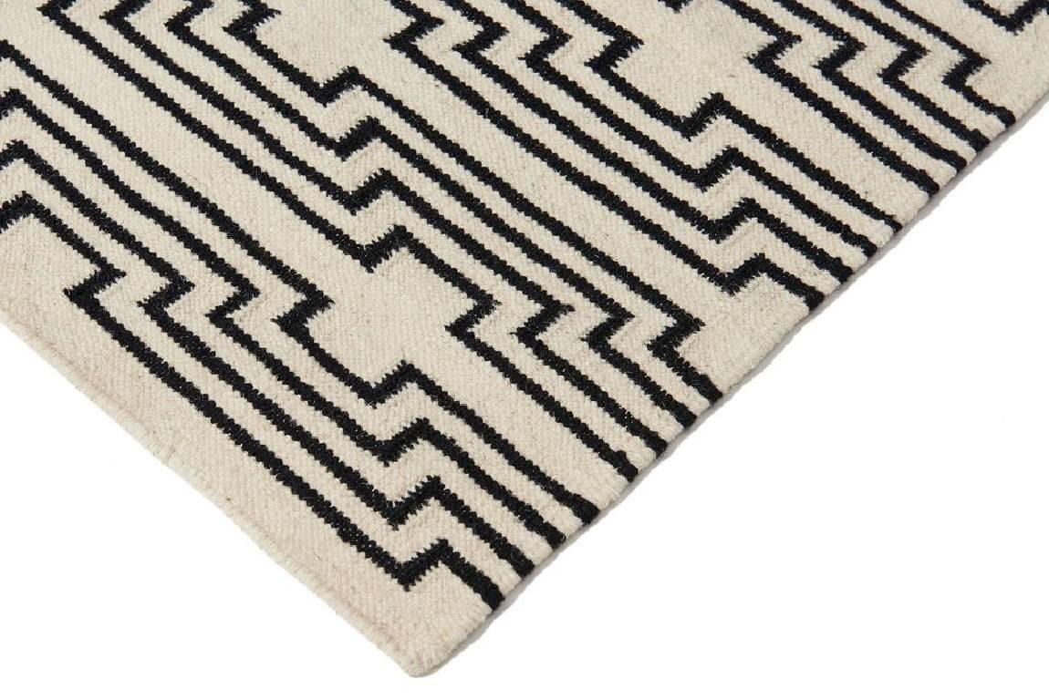 black and white wool rugs
