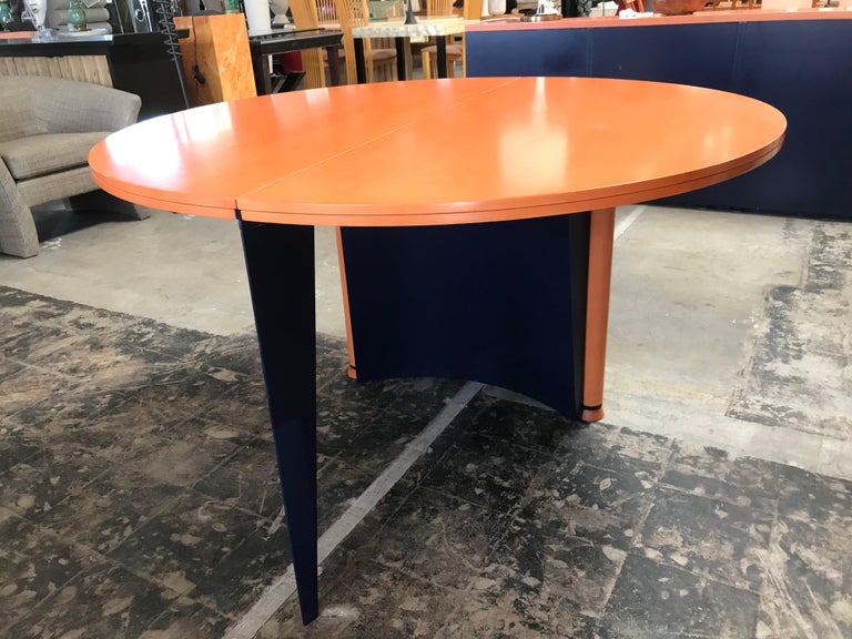 Modern Orange and Blue Dining Table by Castelijn at 1stDibs