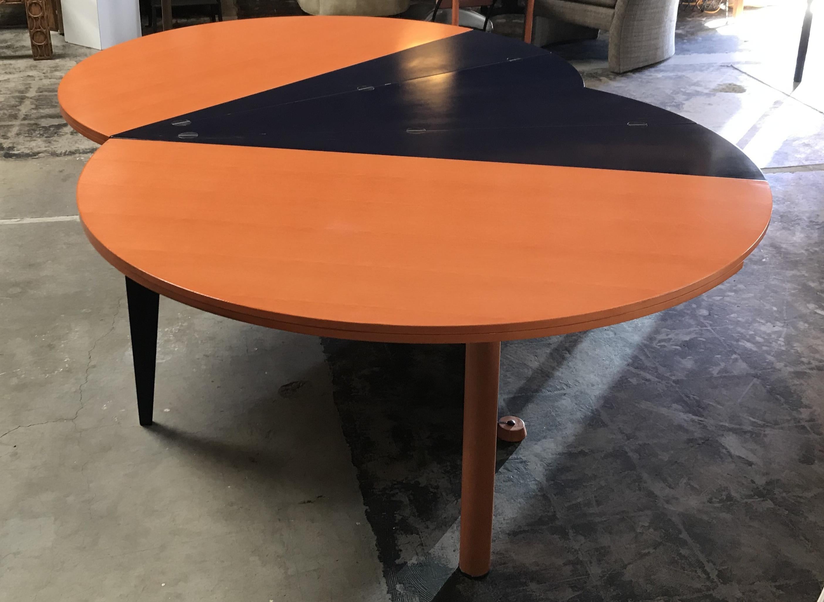 Modern Orange and Blue Dining Table by Castelijn 2