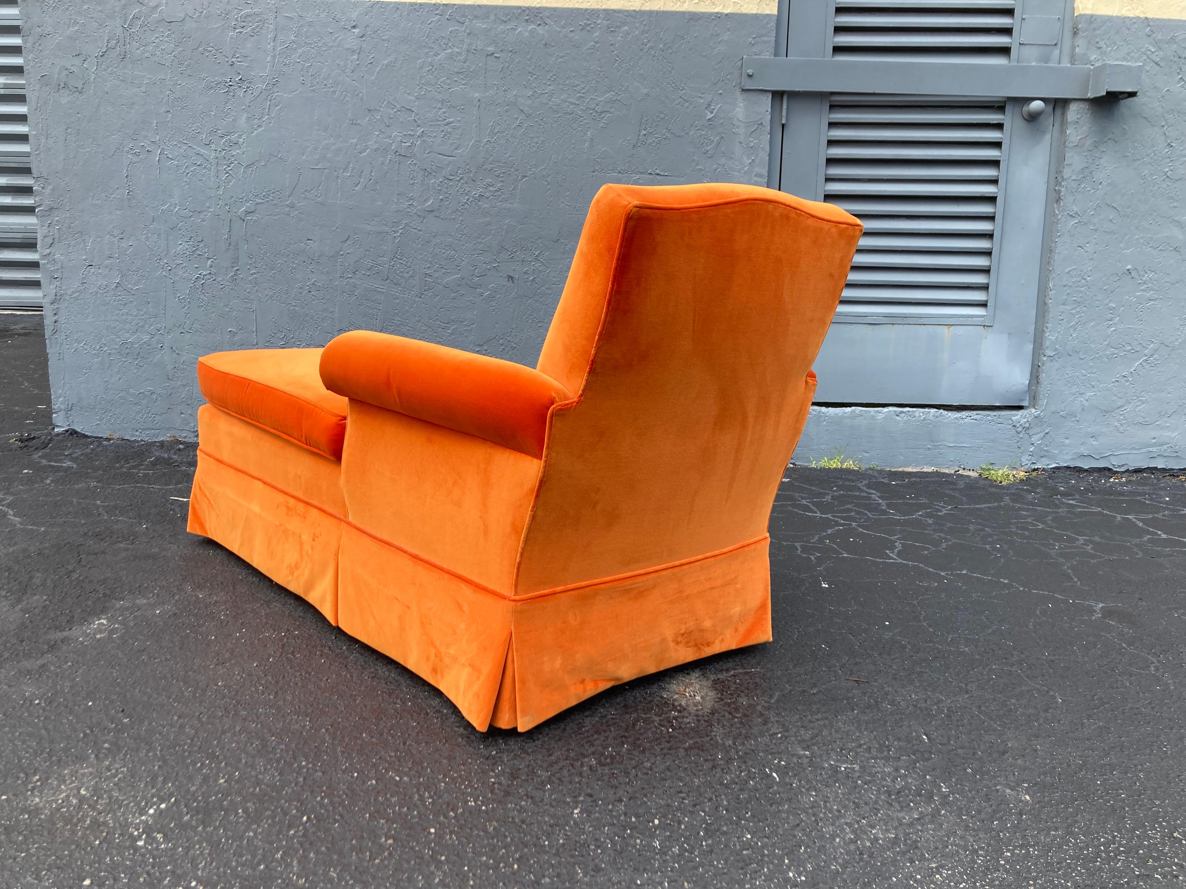 Modern Orange Chaise Longues Lounge 2
