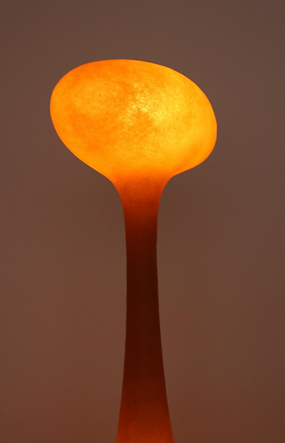 Modern Orange Vintage Guglielmo Berchicci E.T.A. Floor Lamp for Kundalini, Italy For Sale 1