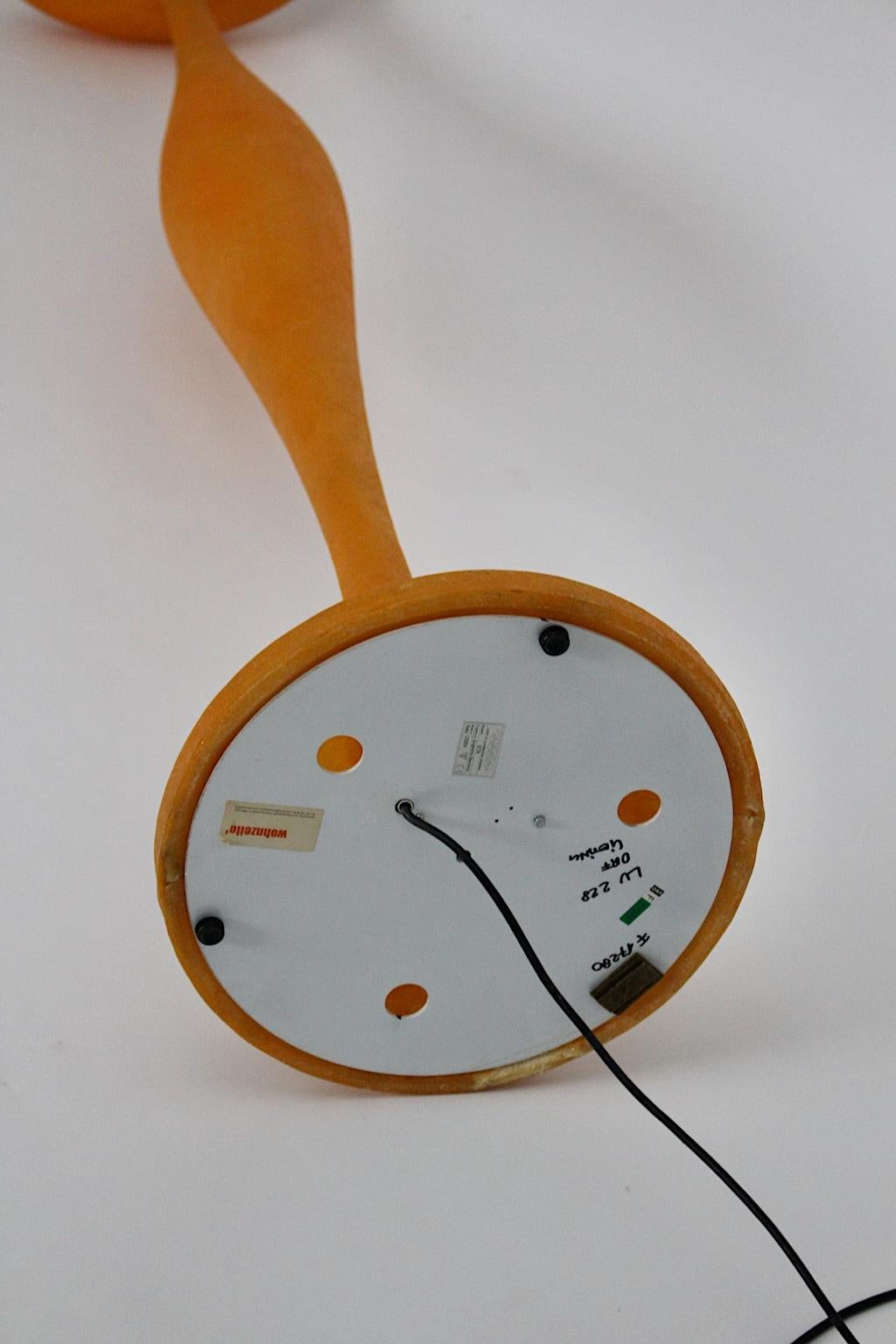 Modern Orange Vintage Guglielmo Berchicci E.T.A. Floor Lamp for Kundalini, Italy For Sale 7
