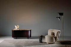 Credenza moderna Organ White Onyx Oak Root Realizzata a mano in Portogallo da Greenapple