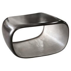 Modern Organic Fiberglass Orelhudo Side Table with Sculptural Silhouette