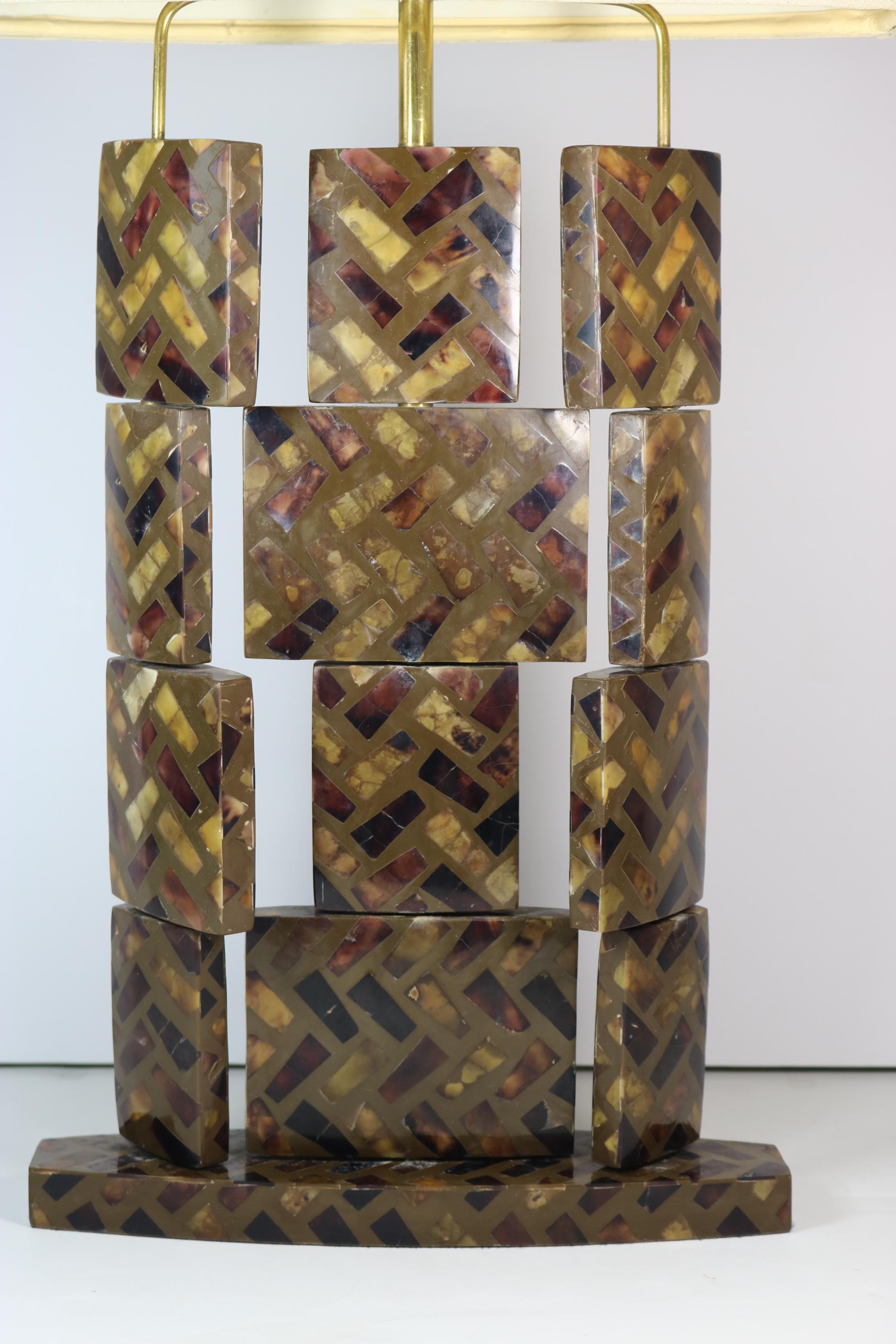 Lacquered Modern Organic Horn Table Lamp R&Y Augousti Paris-Movable Sections Interplay For Sale