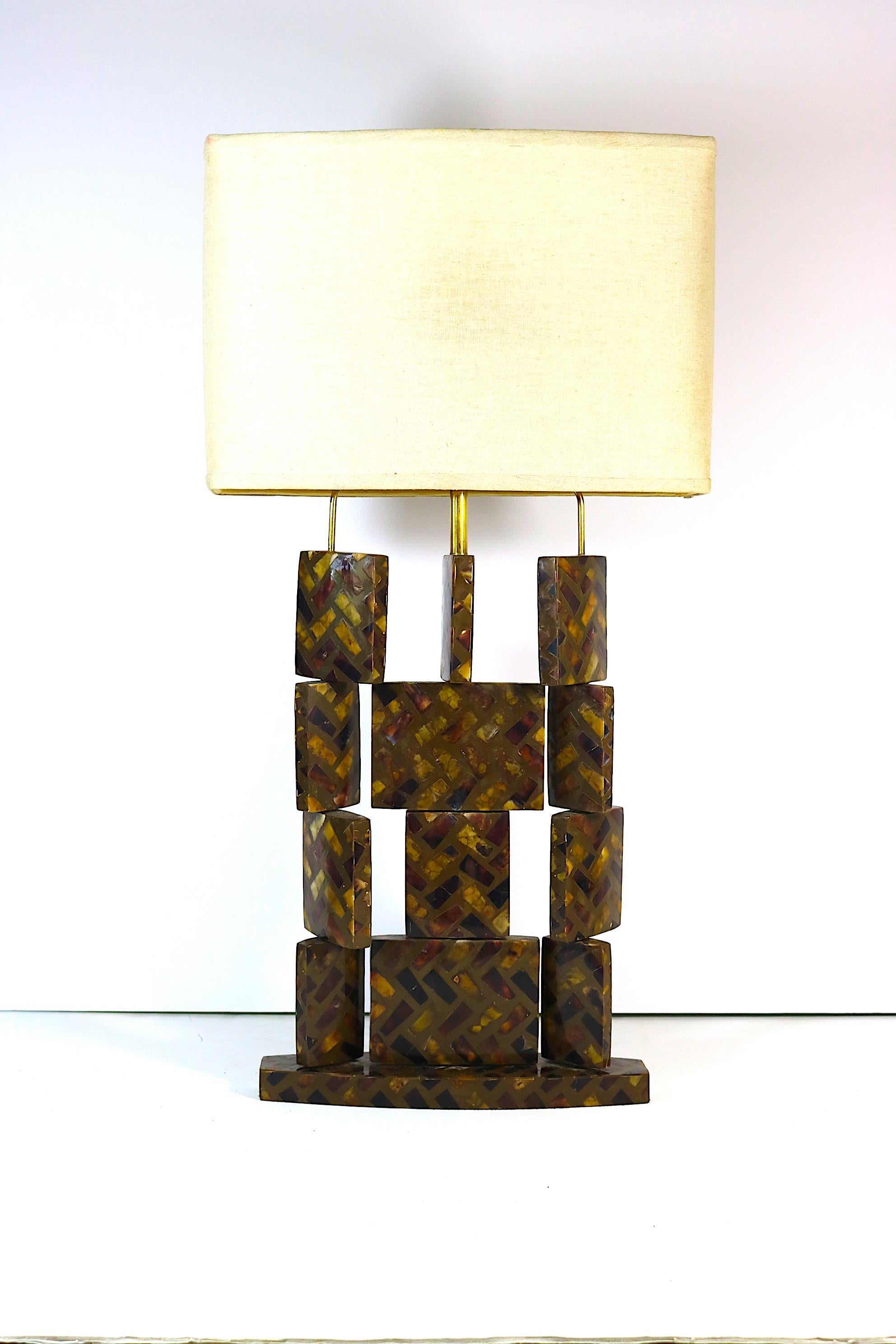 Brass Modern Organic Horn Table Lamp R&Y Augousti Paris-Movable Sections Interplay For Sale