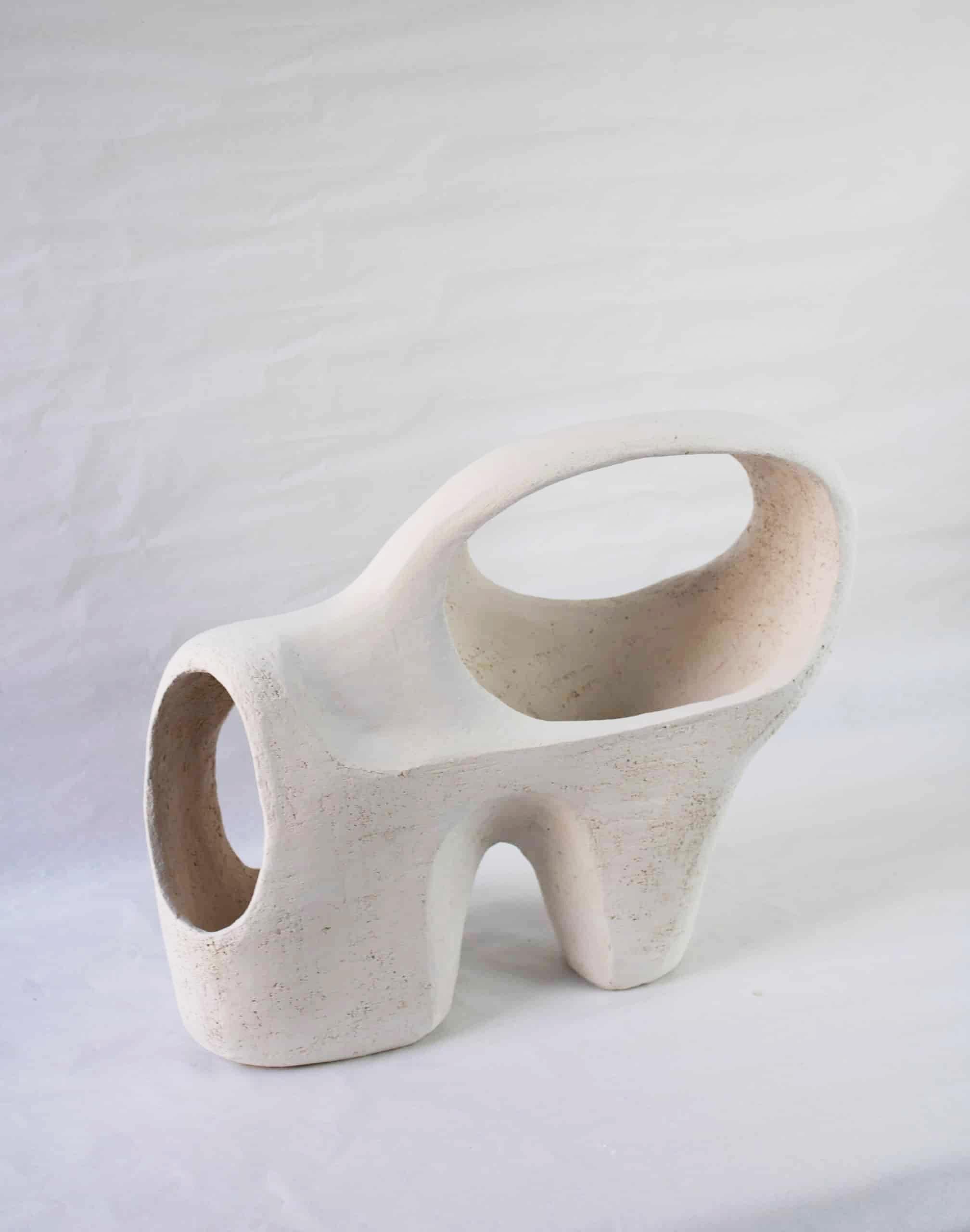 Dutch Contemporary Ceramic Vase, Modern Organic Handmade 