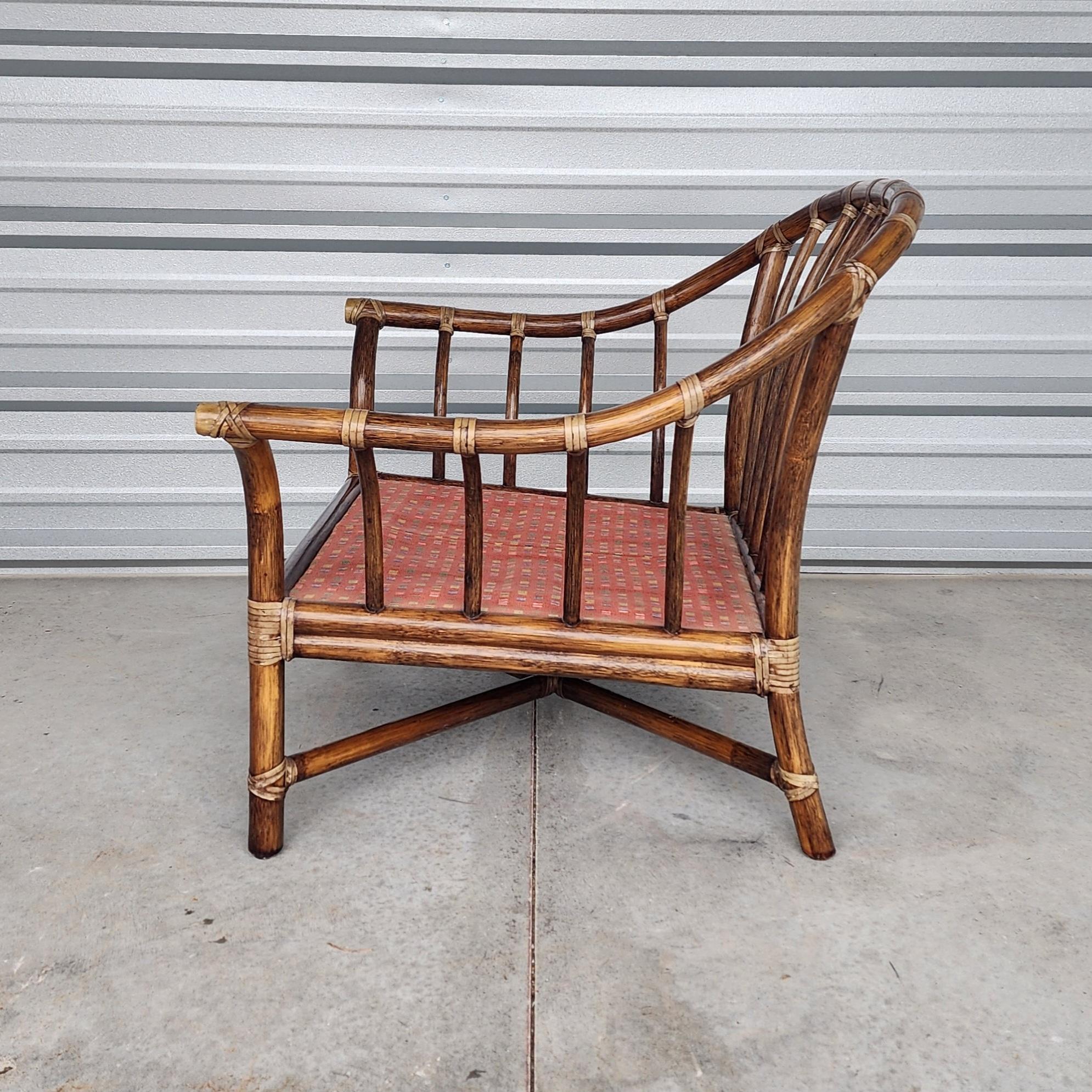 Chaise longue moderne en rotin McGuire Organic en vente 4