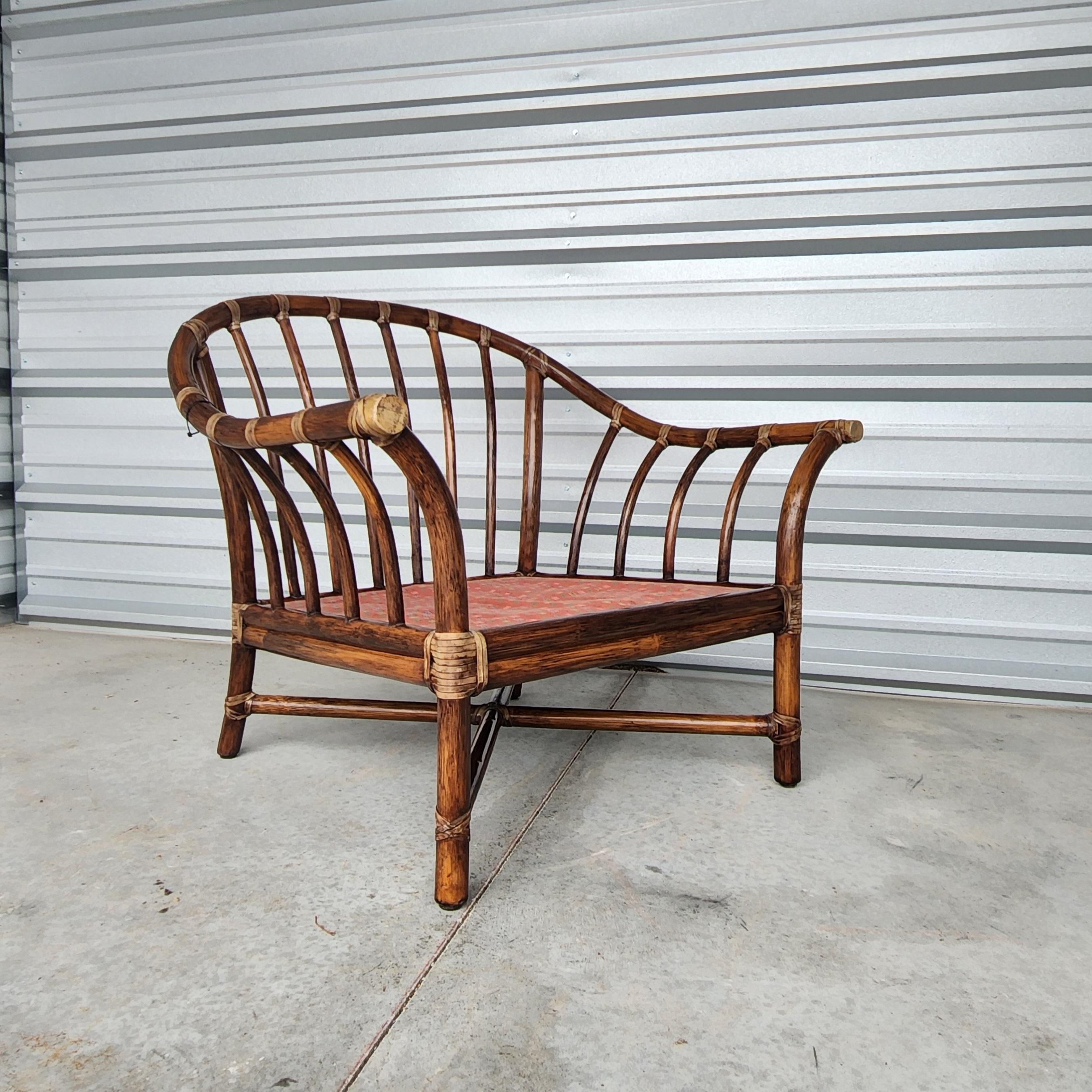 Modern Organic McGuire Rattan Lounge Chair For Sale 7