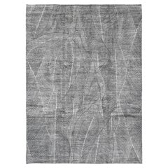Modern Organic Patterned Wool Rug 9'x12'4''