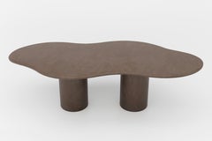 Modern Organic Plaster Dining Table "Fluent", Handmade by Atelier BB, 240x120cm
