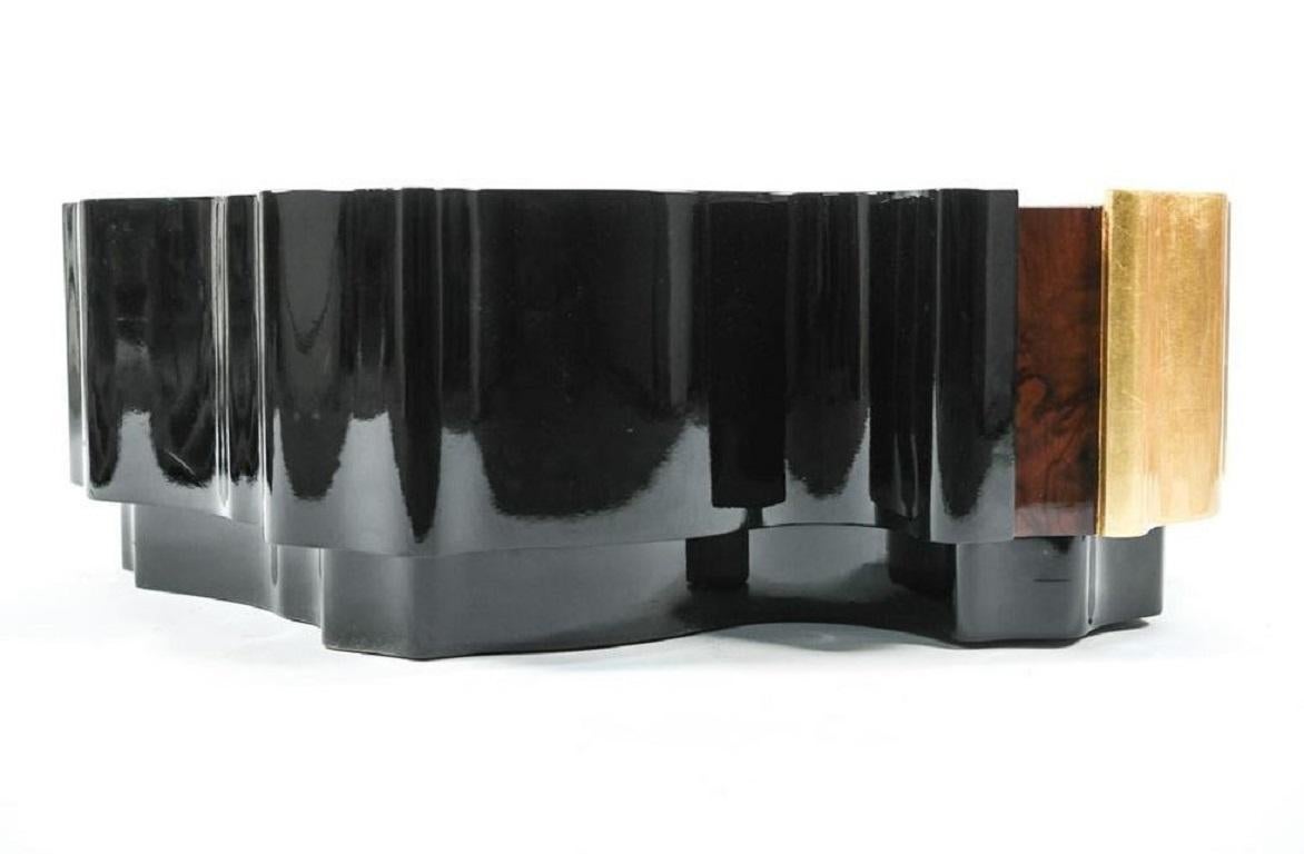 Late 20th Century Modern Organic Shaped Coffee Table  For Sale