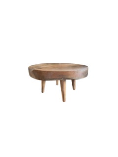 Modern Organic Side Table Crafted from Mango Wood