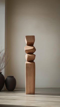 Sculpture moderne en bois organique de Joel Escalona Still Stand No144