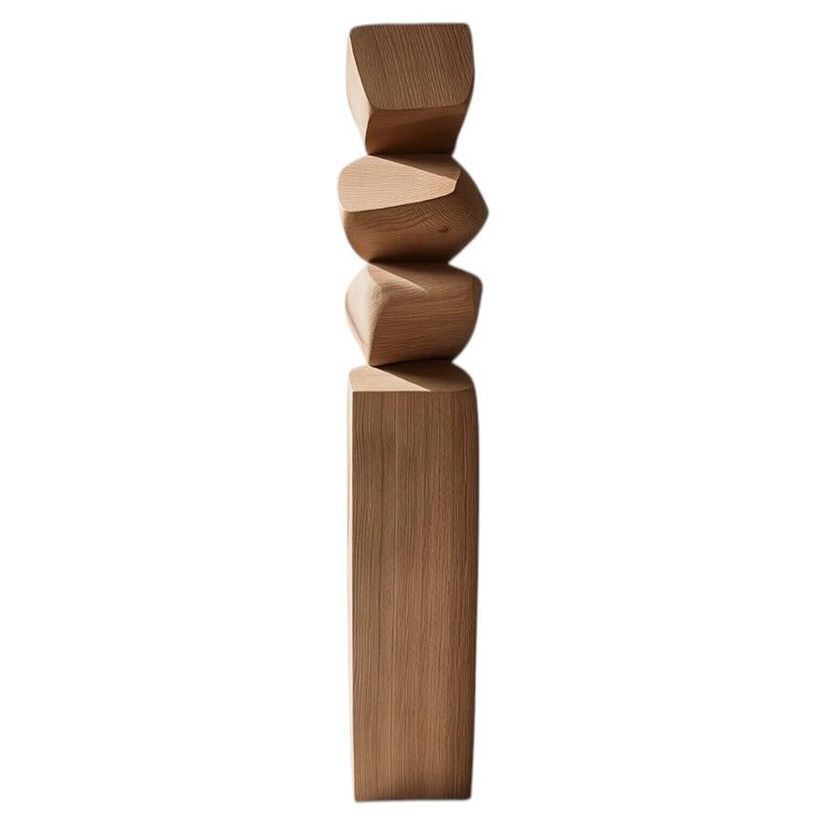 Modern Organic Wood Sculpture by Joel Escalona Still Stand No144