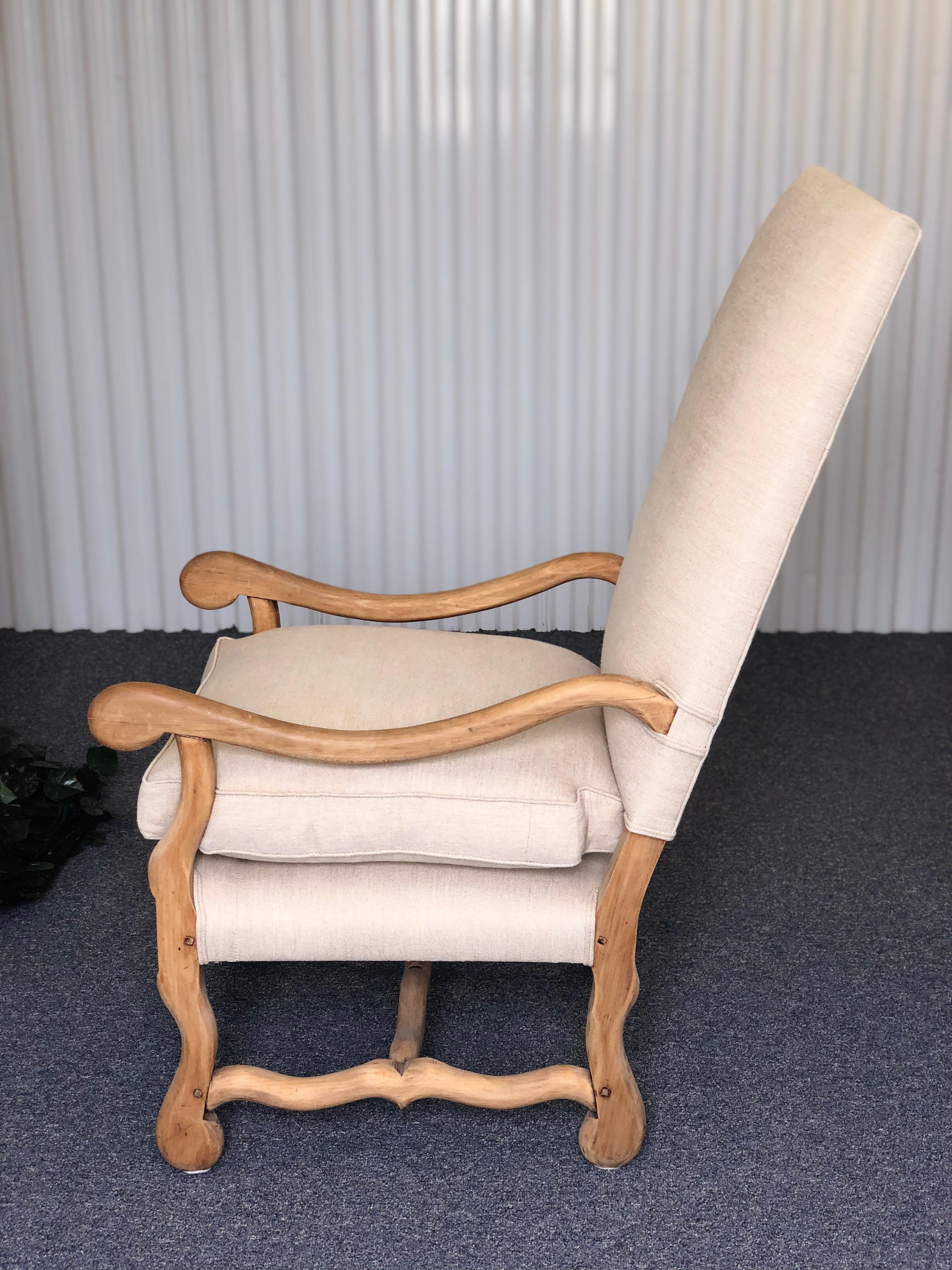 Modern Os de Mouton Armchair  In Excellent Condition In Southampton, NY