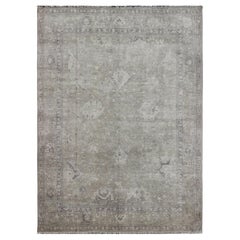 Tapis moderne Oushak de couleur claire en taupe de Keivan Woven Arts 