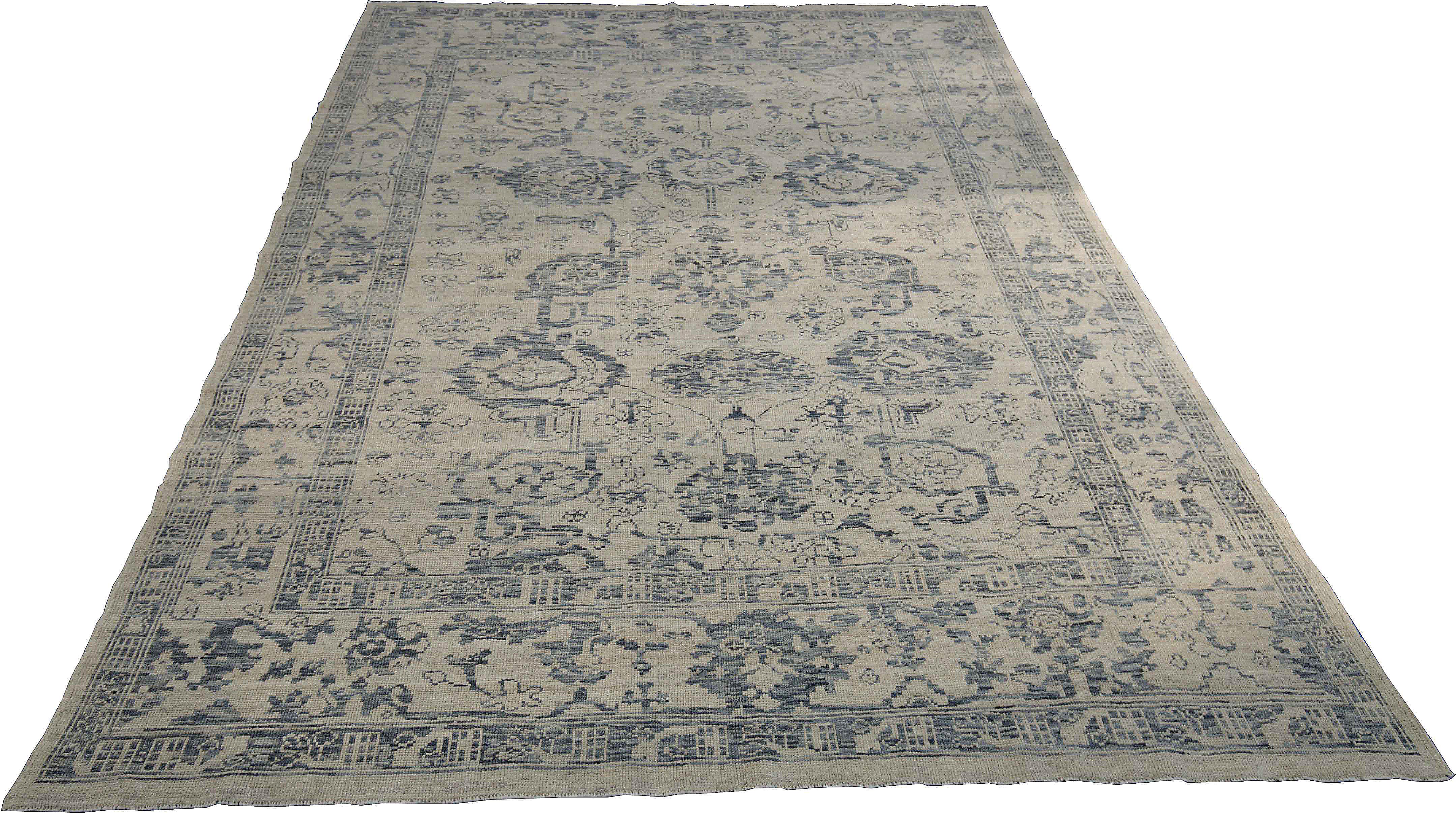 gray oushak rug