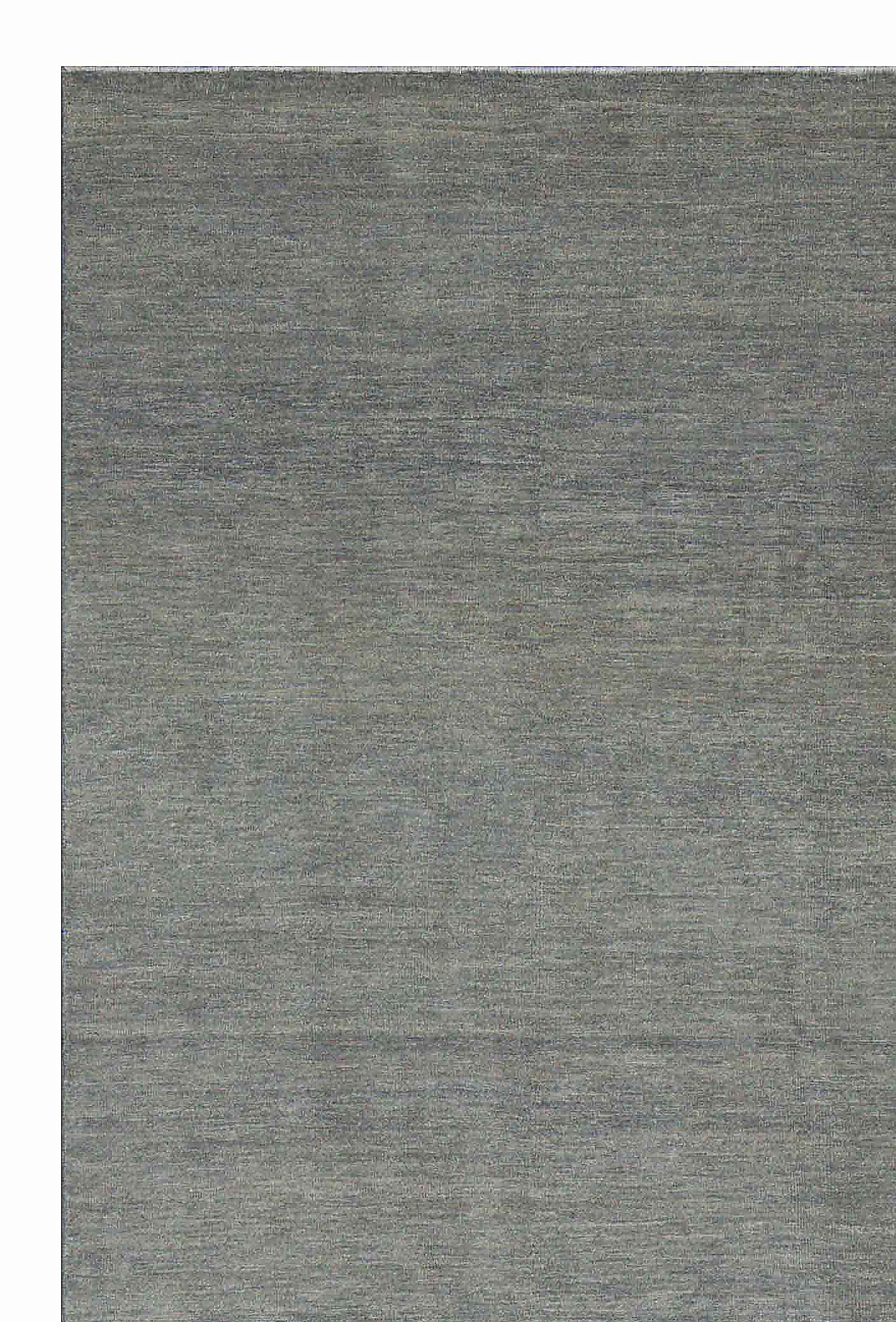 Tissé à la main Tapis moderne d'Oushak avec détails floraux invisibles uniques en gris sur fond beige en vente