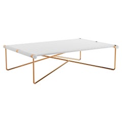 Modern Outdoor Center Table Stainless Steel with Gold Plated Legs