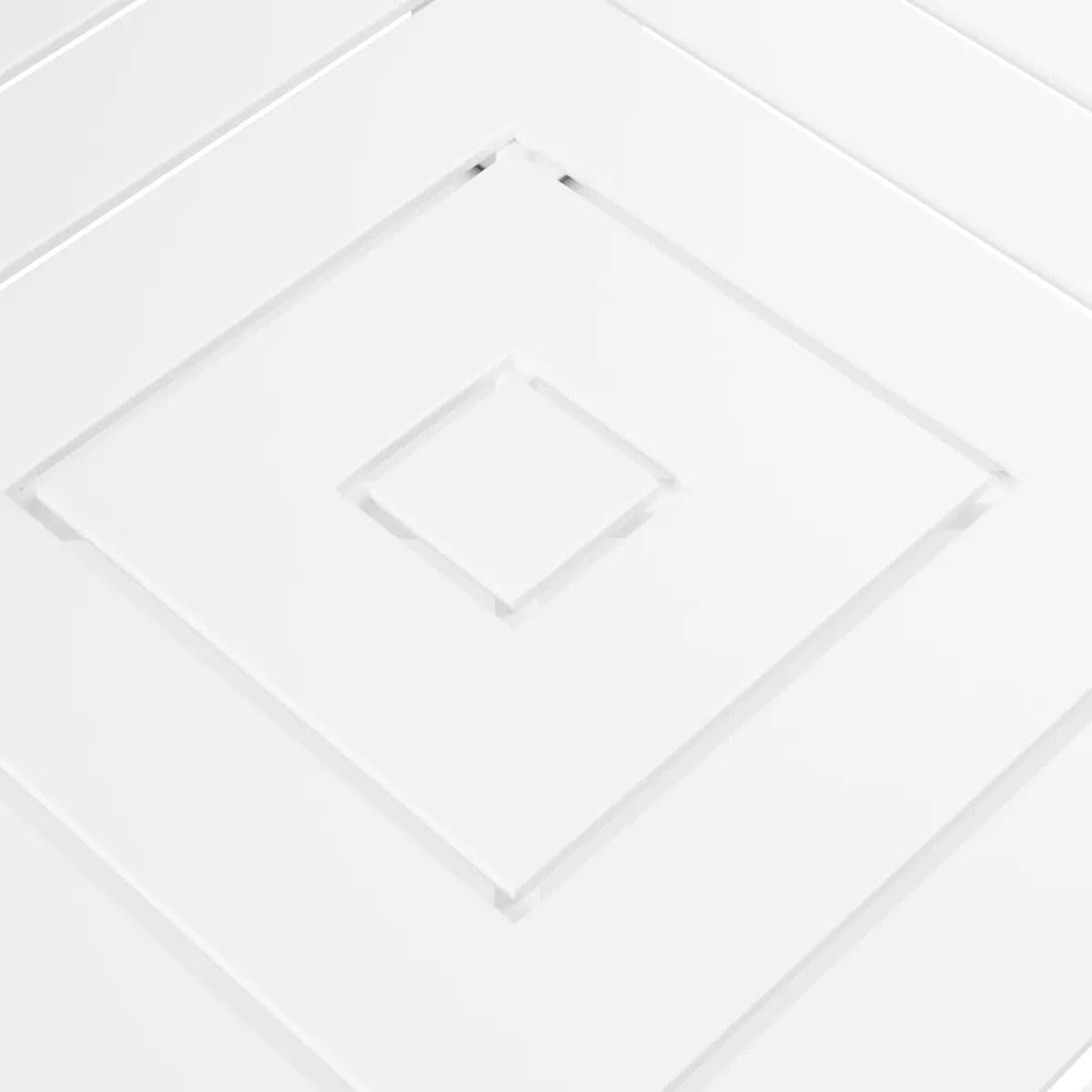 Bois Table basse moderne d'extérieur avec une finition blanc mat. en vente