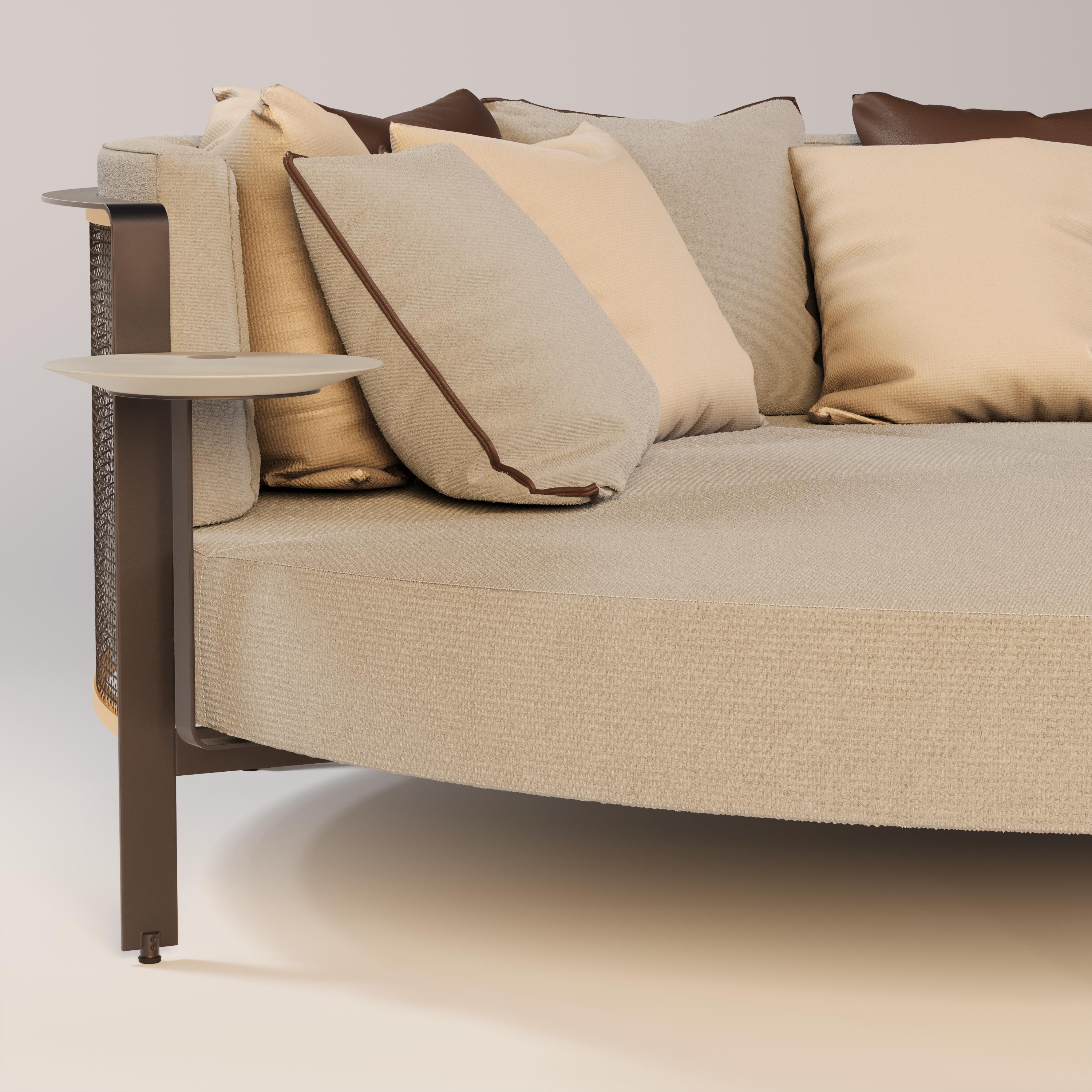 Sofá-cama de exterior contemporáneo con tapicería con protección UV en Nuevo estado para la venta en Santo Tirso, PT